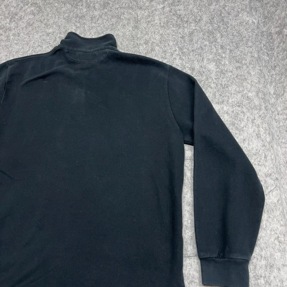 Polo Ralph Lauren Sweater Mens XL Blue Navy Quarter Button Preppy Pullover Pony
